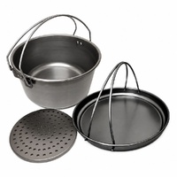Aussie Spun Steel Camp Oven 10 inch