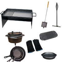 10 Pieces Camping Cookware Combo Set by Flaming Coals