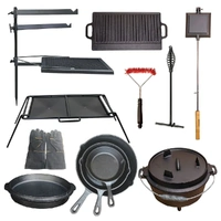 12-Piece Camping Cookware Combo Set by Flaming Coals