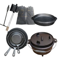 8Pieces Camping Cookware Combo Set by Flaming Coals