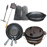 8Pieces Camping Cookware Combo Set by Flaming Coals