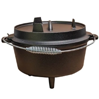 Cast Iron Dutch Oven &amp; Skillet 4.5qt by Flaming Coals