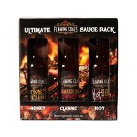 Flaming Coals BBQ Sauce 3 Pack Combo - Giftbox Set