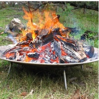 Auspit Stainless Steel Fire Pit Dish 750