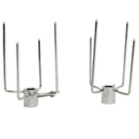 Spit Roaster Chicken Prong- 22mm Round- Stainless Steel (x2) - Flaming Coals