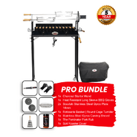 Cyprus Spit - Original Cypriot Souvla | Flaming Coals - Pro Bundle