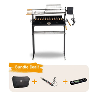 Deluxe Foukou Cyprus Grill Spit - 3mm Thick - Bundle