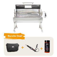 1500 Stainless Steel Hooded Spartan Spit Roaster BUNDLE