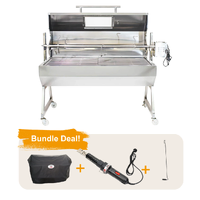 1500 Stainless Steel Hooded Spartan Spit Roaster BUNDLE