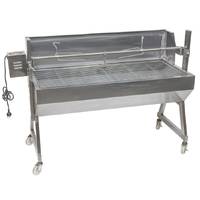 Flaming Coals Spartan Windshield Stainless Steel Spit Rotisserie -1200mm with 60kg motor mo004v