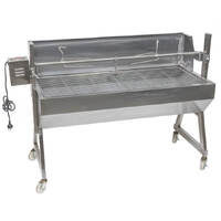 Flaming Coals Spartan Windshield Stainless Steel Spit Rotisserie -1200mm