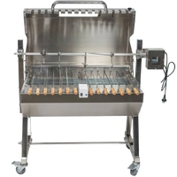 Stainless Steel Hooded Rotisserie &amp; Cyprus Grill