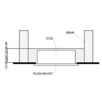 Indoor Radiant Heater  Flush Mount Enclosure THS 1800A Heatstrip