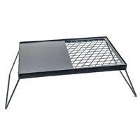 Portable Folding Camp Grill and Hotplate | Flaming Coals