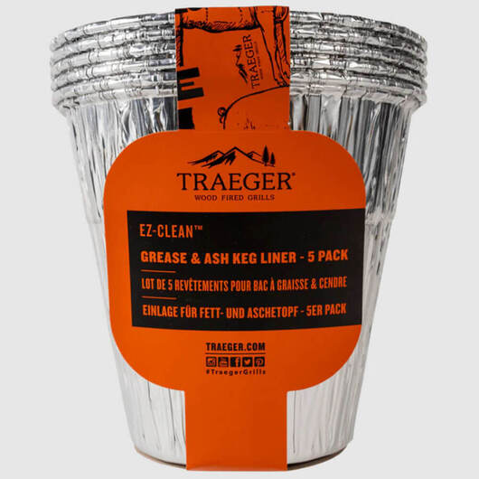 EZ-Clean Grease & Ash Keg Liners" - 5 Pack by Traeger