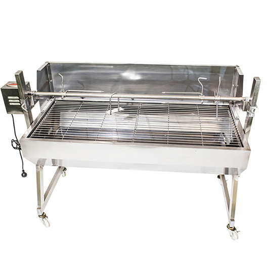 Flaming Coals Spartan Windshield Stainless Steel Spit Rotisserie -1500mm with 60kg motor