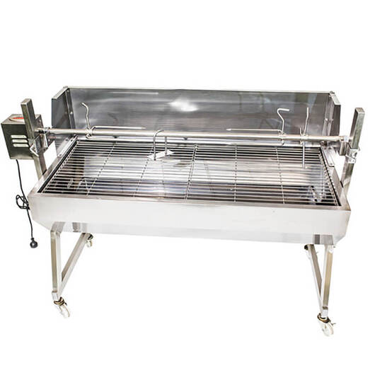 Flaming Coals Spartan Windshield Stainless Steel Spit Rotisserie -1500mm