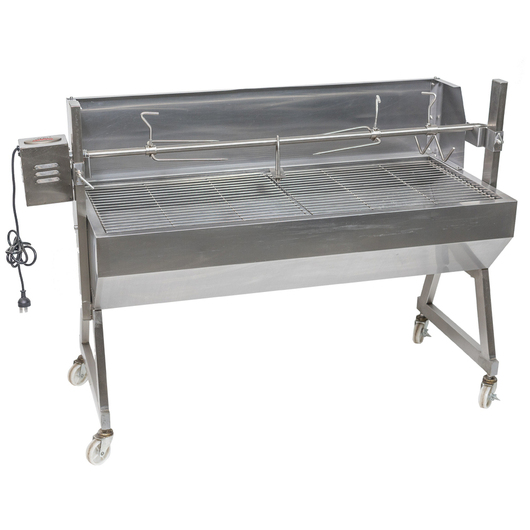 Flaming Coals Spartan Windshield Stainless Steel Spit Rotisserie -1200mm with 60kg motor mo004v